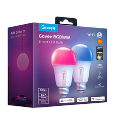 Govee RGBWW Smart LED Bulb, E27 Base, 2 Pack, Model H6004