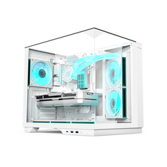 Acer V330W Mid Tower Gaming PC Case – White (6-Fans)