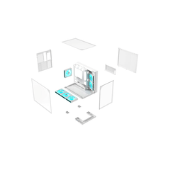 Acer V330W Mid Tower Gaming PC Case – White (6-Fans)