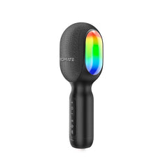 Promate 5-in-1 Wireless Karaoke Microphone & Speaker with Dynamic RGB Lights ,Black