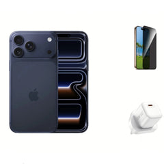 Apple iPhone 17 Pro Max 2TB Deep Blue+2.5D Privacy Tempered Glass for iPhone 17 Pro max+WIWU NANO 30W GAN PD CHARGER