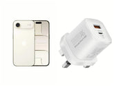 Apple iPhone Air 512GB Light Gold +Promate 33W Power Delivery GaNFast Charging Adapter- White