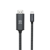 Xtrememac Type-C To HDMI Nylon Braided Cable - 2M