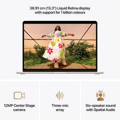 Apple MacBook Air - 15”/M5 / 10-core CPU / 10-core GPU / 16GB / 512GB SSD - Starlight / 1YW