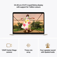 Apple MacBook Air 13.6" M5 10_core CPU/10_core GPU/ 24GB RAM/ 1TB SSD/Starlight -1YW