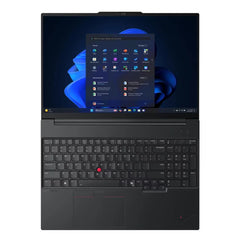 Lenovo ThinkPad E16 Gen 3 Intel Core Ultra 7 258V, 8C/16" WUXGA/32GB Soldered DDR5 Ram/512GB M.2 SSD/Integrated Intel Arc Graphics 140v/DOS/Eng-Arabic/Black/1YW /Topload Case
