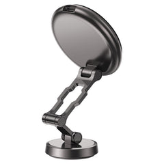 Acefast D30 magnetic folding wireless charging car holder, black