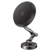 Acefast D30 magnetic folding wireless charging car holder, black
