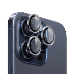 WIWU LG-006 PVD Two-Color Easy Installation Lens Guard15 Pro Max Blue Titanium