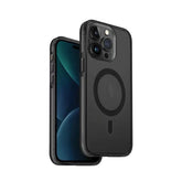 UNIQ HYBRID iPhone 15 Pro Max MagClick Charging Calio (AF) - مدخن (لون رمادي شفاف)