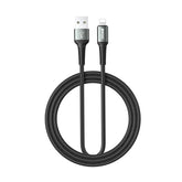 USB-A TO LIGHTNING FAST CHARGING DATA CABLE 1M BLACK