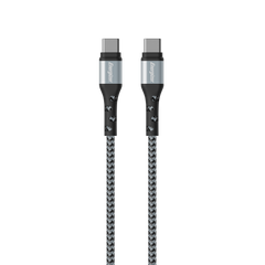 Energizer USB-c to USB-C Braided Metal Cable/ 1.2M/ SILVER