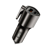 PROMATE Promate VoltGuard 55.5W Fast Car Charger with USB-C PD 33W, USB-A 22.5W Fast Charging,BLACK