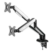 Sades Apep SA-MS02 RGB Dual Monitor Mount Arm (Max Screen size 32"/9KG Per ARM) - White