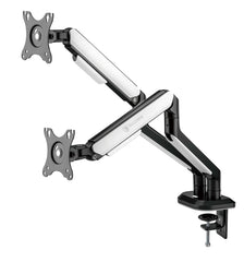 Sades Apep SA-MS02 RGB Dual Monitor Mount Arm (Max Screen size 32"/9KG Per ARM) - White