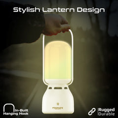 PROMATE 2-in-1 Portable Multifunctional Bluetooth Speaker Camping Light,GREY