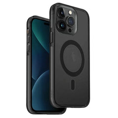 UNIQ HYBRID IPHONE 15 PRO MAGCLICK CHARGING CALIO - SMOKED (GREY TINTED)