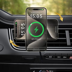 XPower CMM11 QI2 3in1 15W Wireless Charging Car Mount Holder - Grey-4895246608778