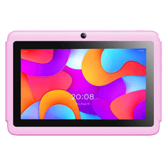 هاتف A-Team بشاشة 7 بوصة، يدعم شبكة الجيل الرابع LTE، بسعة تخزين 2 جيجابايت/32 جيجابايت، وبطارية 5000 مللي أمبير، معتمد من GMS (غطاء مجاني + واقي شاشة)، لون وردي