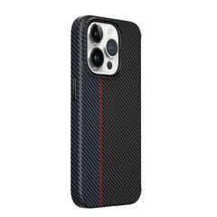 WIWU LCC-107 Kabon Magnetic Case For ip 15/6.7 Pro Max Blue+Red+Black