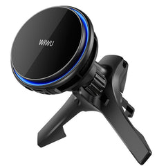 WIWU 15W Semiconductor Wireless Charger Car Mount (QI2.0 cracked version) CH-317 Black
