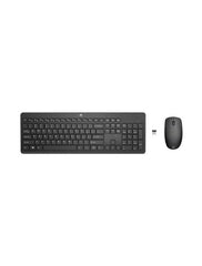 لوحة مفاتيح وماوس لاسلكيان HP 230 - مفاتيح عربية/إنجليزية / طقم كومبو / لون أسود