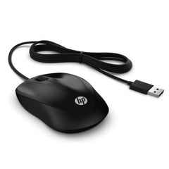 HP 1000 Wired Mouse - Up to 1200 dpi / USB-A / Black
