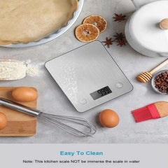 Black & Decker Smart Digital Kitchen Scale ABS Plastic Food Scale with LCD Display Electric Power Source 5kg Max Weight 0.1g Division