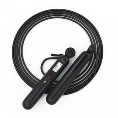 Black & Decker Lightweight PVC Jump Rope with LCD Display Adjustable and Smart Digital Electronic Sensor Jumping Free App Included