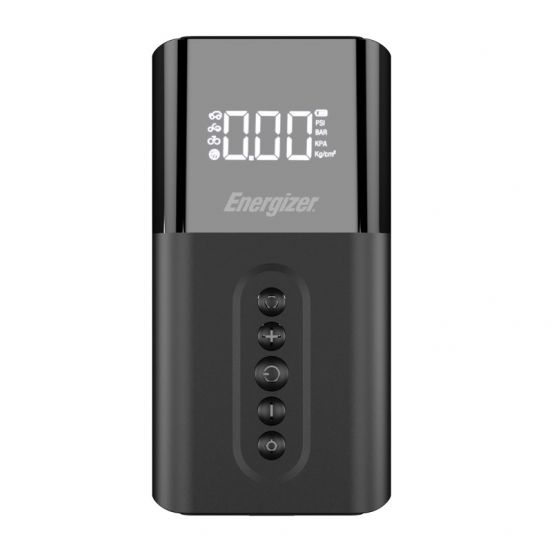 Energizer Ultimate Portable Air Compressor, 4 Operating Modes, 6000 mAh, Black