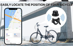 MiLi MiBell Bicycle Anti Loss Bell with Built In Bluetooth Tracker - Black