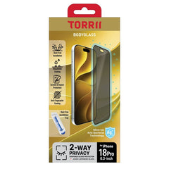 Torrii Bodyglass Screen Protector for iPhone 18 Pro (6.3”) Anti-bacterial – Privacy