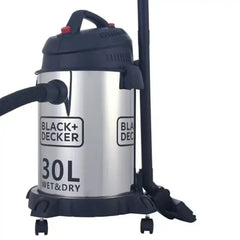 Black & Decker 30L Wet & Dry Drum Vacuum Cleaner 1400W (Stainless Steel Tank) - WV1450-B5