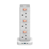 XPower Optimus 12 OM12 15-output switch power strip 12 Outlet PD3.0 Output (3M) White-4895246613314