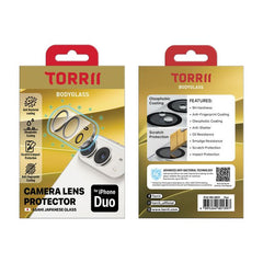 Torrii BODYGLASS Camera Lens Protector for iPhone Duo – Clear