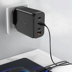 XPower GW200B 200W 4 Output PD 3.0/Qc/Scp Gan Wall Charger - Black