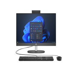 HP ProOne 240 G10 AIO - معالج i5 / ذاكرة 8 جيجابايت / سعة تخزين 512 جيجابايت (قرص SSD من نوع NVMe M.2) / شاشة 23.8 بوصة FHD غير لمسية / نظام تشغيل ويندوز 11 برو / ضمان لمدة عام - كمبيوتر مكتبي