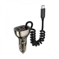 WIWU Wi-QC016 90W Fast Car Charger Transparent Black