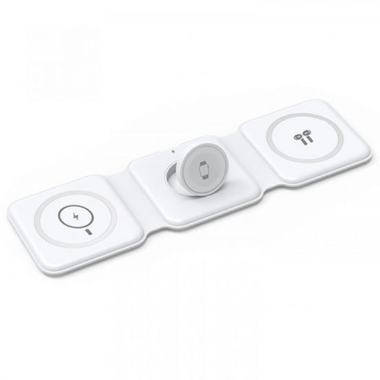 WIWU Foldable 3 in 1 Wireless Charger M6 White