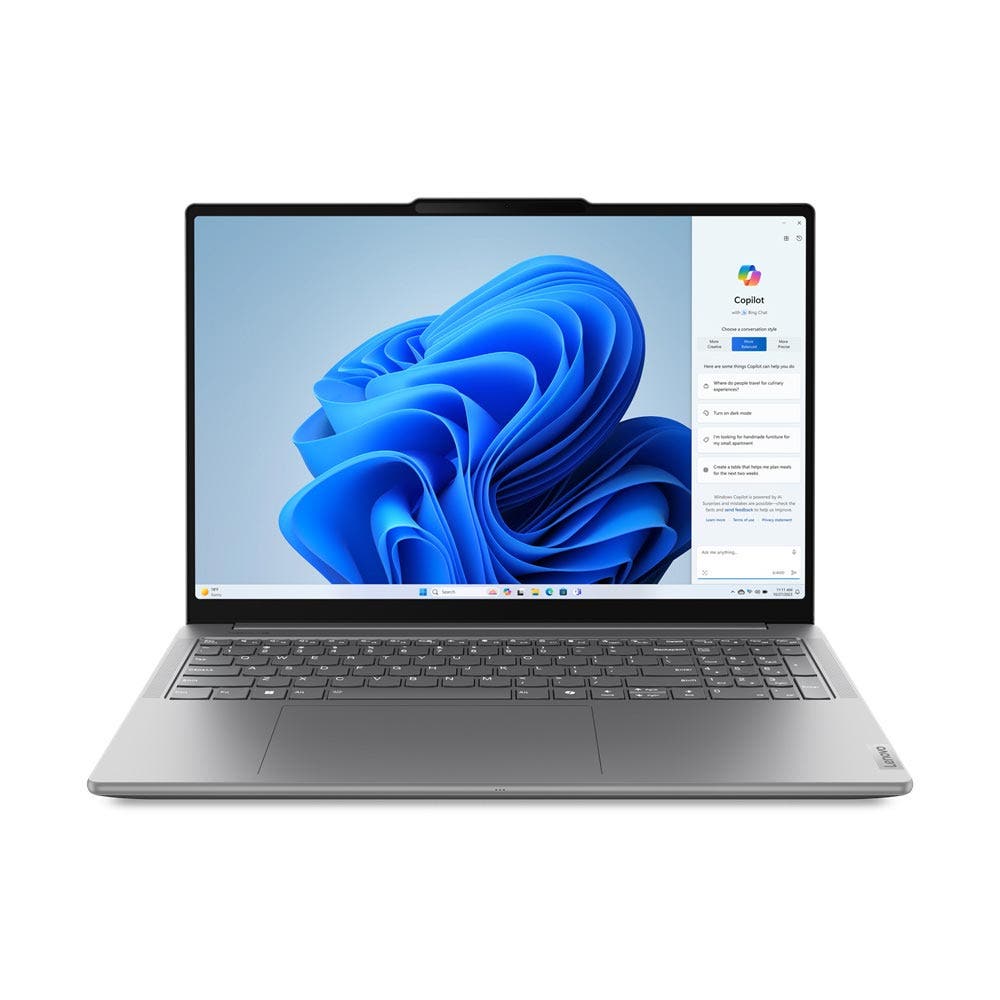 Lenovo Yoga Pro 9 Gen 9 - 16.0" 3.2K / Ultra 7 155H / 16GB / 1TB (NVMe M.2 SSD) / RTX 4050 6GB VGA / Win 11 Home / 2YW / Arabic/English / Luna Grey - Laptop