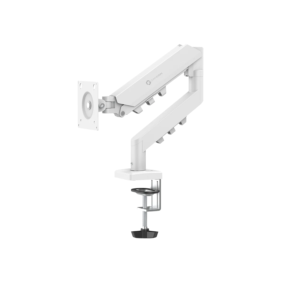 GAMEON GO-5501 Gas Mechanical Spring Single Monitor Arm For Gaming And Office Use - White