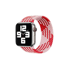 Wiwu Braided Solo Loop Watchband For IWatch 42-44MM (L:155MM) pink, red