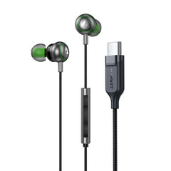 Acefast L5 USB-C in-ear wired earphones with mic black