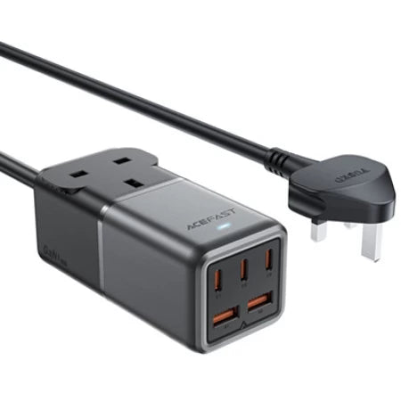 ACEFAST Z3 PD75W GaN (3*USB-C+2*USB-A) desktop charging adapter (UK) black gray