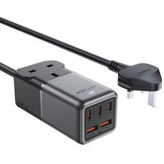 ACEFAST Z3 PD75W GaN (3*USB-C+2*USB-A) desktop charging adapter (UK) black gray