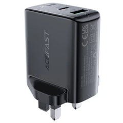 ACEFAST A8 PD32W(USB-C+USB-A) dual port charger (UK) black