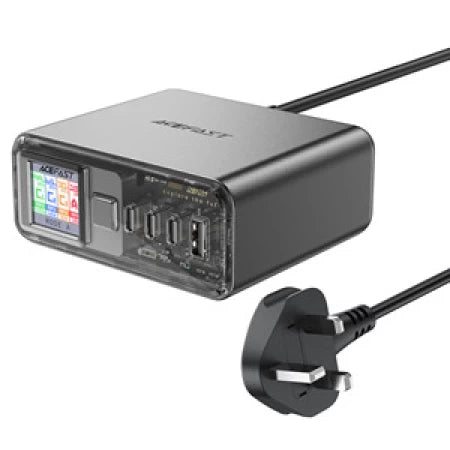 ACEFAST Z4 PD218W GaN (3*USB-C+USB-A) desktop charging adapter (UK) space gray