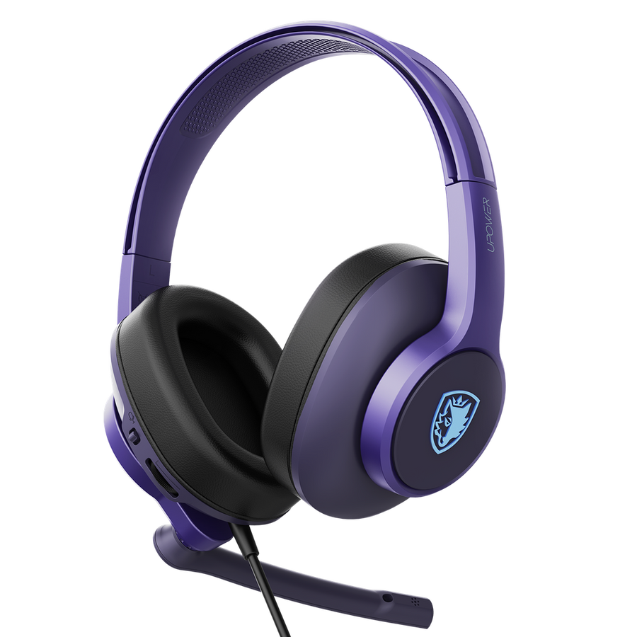 Sades Upower Wired Gaming Headset - Purple