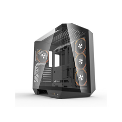 DarkFlash DY470 ATX Mid Tower Gaming Case - Black (4 ARGB Fans Included)