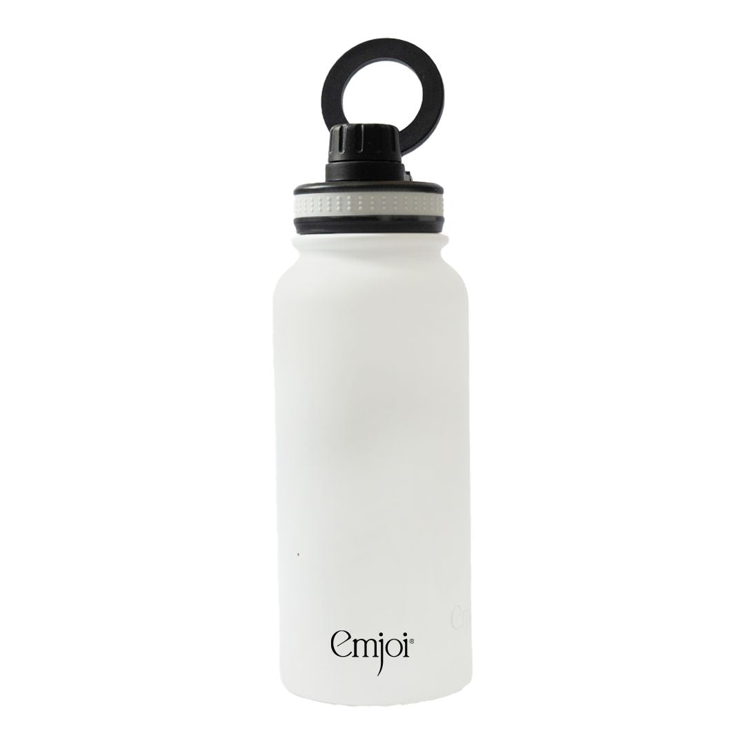 Emjoi MagSafe Stainless Steel Sport Bottle - 900 ML - White